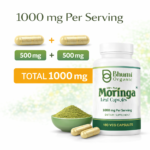 Pure Natural Moringa Capsules | Daily Energy, Immunity & Vitality | 180 Vegan Capsules