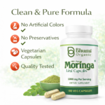 Pure Natural Moringa Capsules | Daily Energy, Immunity & Vitality | 180 Vegan Capsules