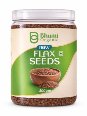 Bhumi Organic Golden Flax Seeds | Pure Natural | Omega-3 Rich Superfood | 1 kg