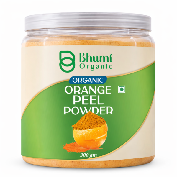 Bhumi Organic Orange Peel Powder 900g | For Skin Brightening, Tan Removal & Cooking