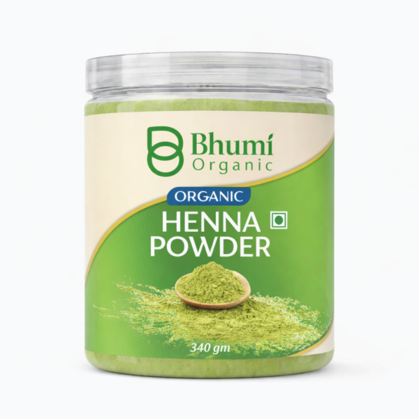 Bhumi Organic Pure Henna Powder 340g (Pack Of 3)| Natural Hair Color & Conditioner