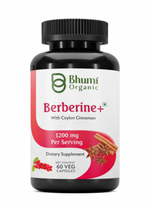 Berberine + Ceylon Cinnamon | 1200mg Blood Sugar & Metabolic Support | 60 Vegan Caps