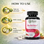 Berberine + Ceylon Cinnamon | 1200mg Blood Sugar & Metabolic Support | 60 Vegan Caps