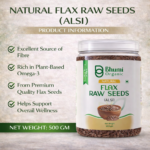 Bhumi Organic Golden Flax Seeds | Pure Natural | Omega-3 Rich Superfood | 500gm