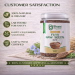Bhumi Organic Golden Flax Seeds | Pure Natural | Omega-3 Rich Superfood | 500gm
