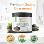 Bhumi Organic Coconut Charcoal Teeth Whitening Powder | Natural Stain Removal | 100g
