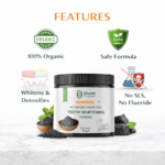 Bhumi Organic Coconut Charcoal Teeth Whitening Powder | Natural Stain Removal | 100g