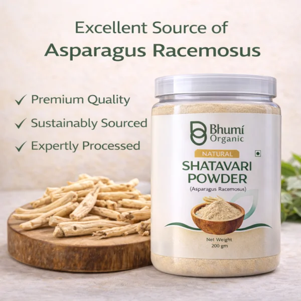 Bhumi Organic Shatavari Powder 200g | For Women's Hormonal Balance & Vitality