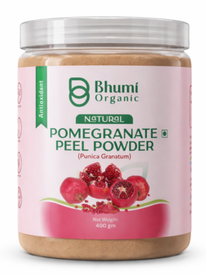 Bhumi Organic Pomegranate Peel Powder 400g | For Acne, Pores & Glowing Skin