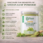 Bhumi Organic Green Stevia Leaf Powder 400g | Zero Calorie Natural Sweetener