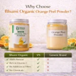 Bhumi Organic Orange Peel Powder 900g | For Skin Brightening, Tan Removal & Cooking