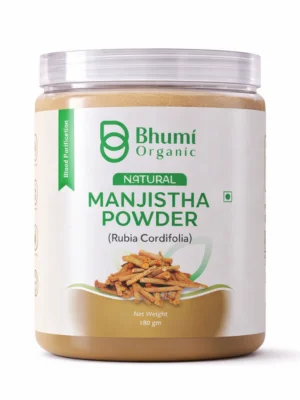 Bhumi Organic Manjistha Powder 360g | Natural Blood Purifier for Clear Skin & Acne
