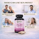 Pure Natural Herbal Blend | Sea Moss + Burdock + Ashwagandha + Black Seed | 1500mg Holistic Wellness | 60 Veg Caps