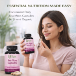 Pure Natural Herbal Blend | Sea Moss + Burdock + Ashwagandha + Black Seed | 1500mg Holistic Wellness | 60 Veg Caps