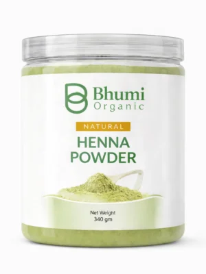 Bhumi Organic Pure Henna Powder 340g | Natural Hair Color & Conditioner