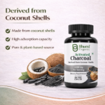 Pure Natural Activated Coconut Charcoal Capsules | Detox & Digestive Cleanse | 60 Vegan Caps