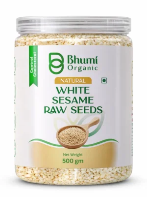 Pure Natural White Sesame Seeds | Calcium-Rich Superfood | 500g
