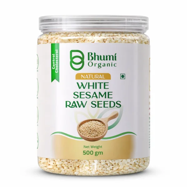 Pure Natural White Sesame Seeds | Calcium-Rich Superfood | 500g
