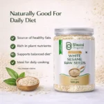 Pure Natural White Sesame Seeds | Calcium-Rich Superfood | 500g