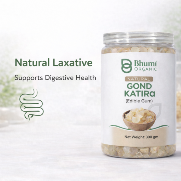 Bhumi Organic Gond Katira 300g | Natural Body Coolant & Energy Booster