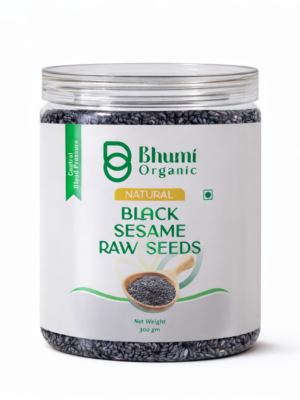 Bhumi Organic Black Sesame Seeds | Pure Natural | Ayurvedic Superfood | 600g