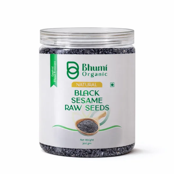 Bhumi Organic Black Sesame Seeds | Pure Natural | Ayurvedic Superfood | 600g