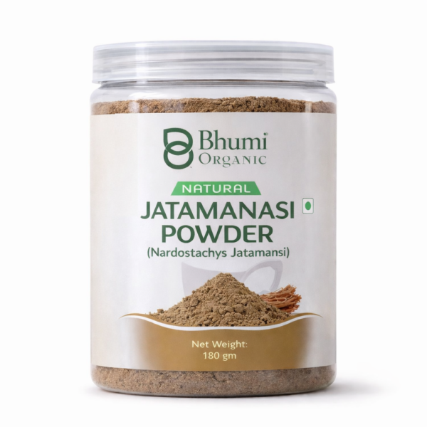 Bhumi Organic Jatamansi Powder 360g | For Sound Sleep, Stress Relief & Hair Growth
