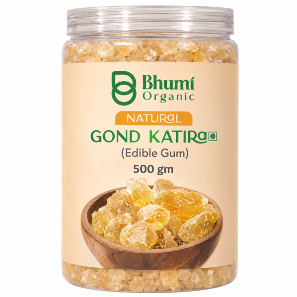 Bhumi Organic Gond Katira 500g (Pack of 2)| Natural Body Coolant & Energy Booster