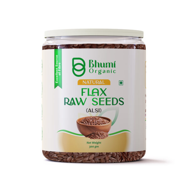 Bhumi Organic Golden Flax Raw Seeds | 300g