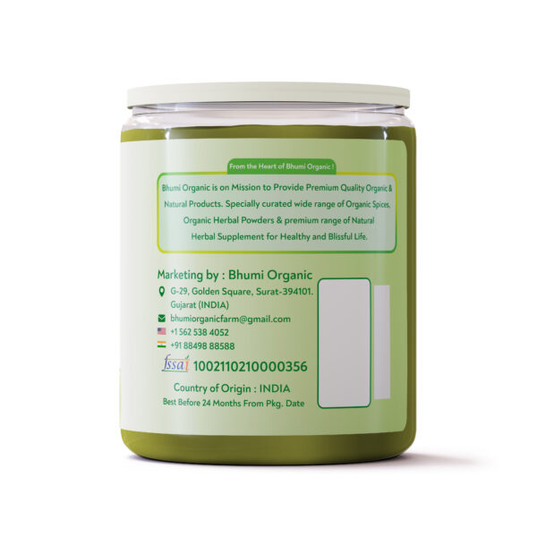 Bhumi Organic Natural Indigo Powder for Hair Color, 180g