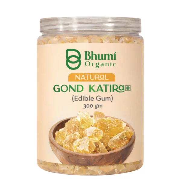 Bhumi Organic Gond Katira 300g (Pack of 3)| Natural Body Coolant & Energy Booster