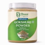 Bhumi Organic Gokshura Powder 180g (Pack of 4) | For Energy, Strength & Urinary Health