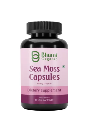 Pure Natural Herbal Blend | Sea Moss + Burdock + Ashwagandha + Black Seed | 1500mg Holistic Wellness | 60 Veg Caps