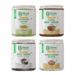 Bhumi Organic 4 Superseed Combo (Chia, Pumpkin, Sunflower & Flax) 300 gms each | Immunity combo for Weight Management | Mix Seeds for Eating | Diet Snacks | Superfood