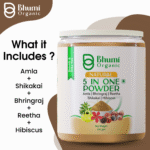 Bhumi Organic 5-in-1 Hair Care Powder 400g | Amla, Bhringraj | For Hair Fall & Growth