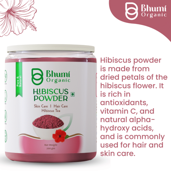 Pure Natural Hibiscus Powder 400g | For Hair Growth, Skin Care & Tea
