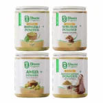Bhumi Organic Natural Hair Care Powder Set, Amla 250g, Reetha 250g, Shikakai 200g, Bhringraj 200g