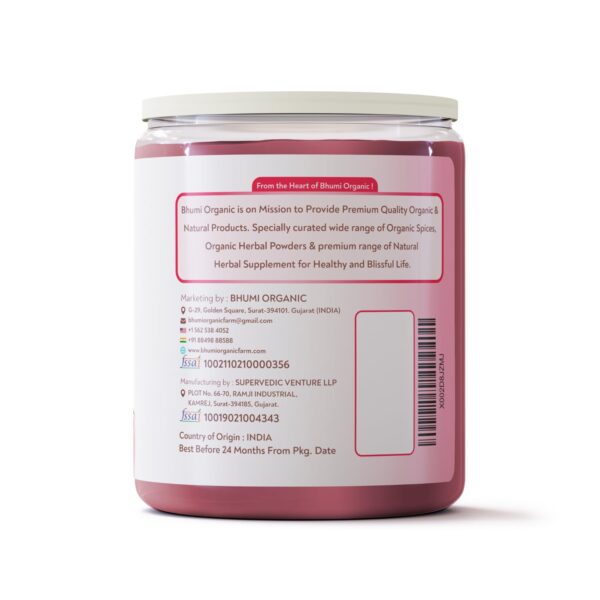 Bhumi Organic Hibiscus Powder, 200g, Natural Hair Growth and Care, for Hair Pack, Face Pack and Tea