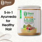 Bhumi Organic 5-in-1 Hair Care Powder 400g | Amla, Bhringraj | For Hair Fall & Growth