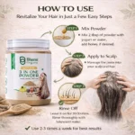 Bhumi Organic 3-in-1 Hair Powder with Amla, Bhringraj, Shikakai | 200g