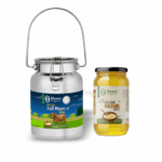 Bhumi Organic Full Moon Gir Cow Bilona Ghee - Made From Curd (5 LTR)(DOLCHI)+ (FREE 1 ltr gir cow ghee)