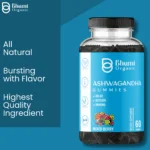 Ashwagandha Gummies, Mixed Berry Flavour, 60 Count, Vegan, Gluten-Free