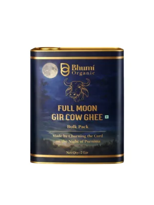 Full Moon Gir Cow A2 Bilona Ghee | Made from Curd | 2 LTR (TIN PACK)