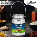 Bhumi Organic Full Moon Gir Cow Bilona Ghee - Made From Curd (5 LTR)(DOLCHI)+ (FREE 1 ltr gir cow ghee)