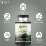Pure Himalayan Shilajit Gummies, 60 Count, Dietary Supplement with Fulvic Acid and Ashwagandha