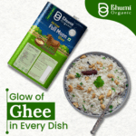 Bhumi Organic Full Moon Gir Cow Bilona Ghee - Made From Curd (2 LTR )(TIN PACK)+ Free 1 kg MultiFlora Honey