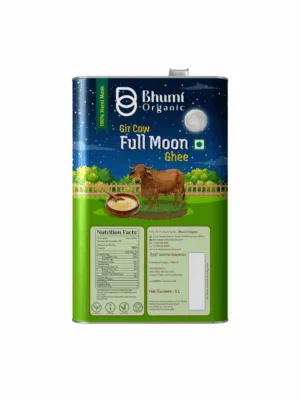 Full Moon Gir Cow Bilona Ghee - Made From Curd (2 LTR )(TIN PACK)