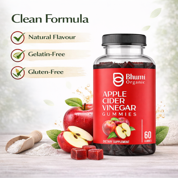 Apple Cider Vinegar Gummies | Vegan & Gluten-Free Detox Support | 60 Count