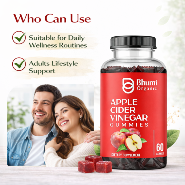 Apple Cider Vinegar Gummies | Vegan & Gluten-Free Detox Support | 60 Count
