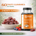 Mushroom Gummies | 2500mg Functional Mushrooms | Sugar-Free | 60 Gummies